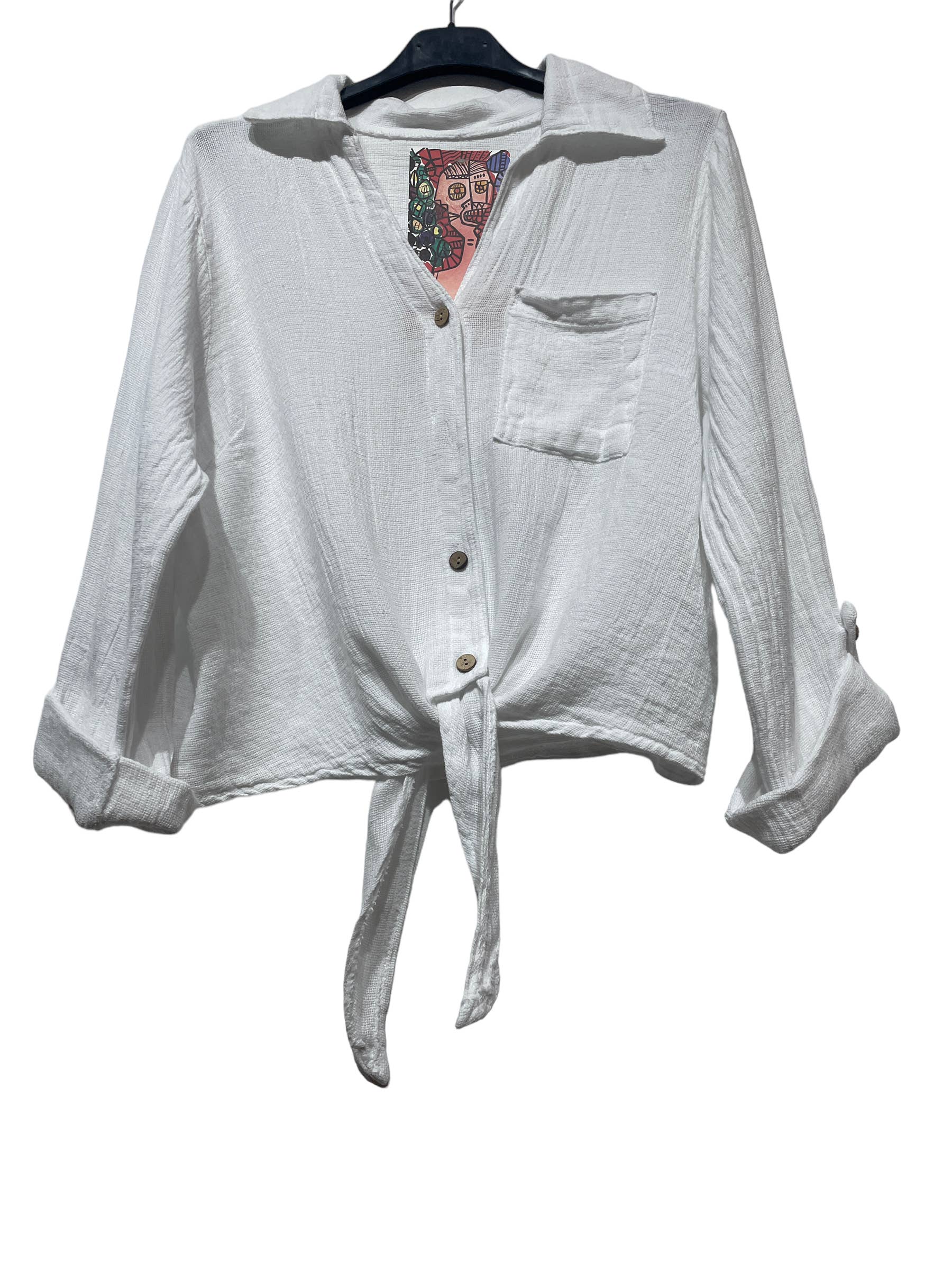 LINEN & COTTON HOUSE – Großhandel Bluse – Damen – Leinenweste 3025 MY VEST20