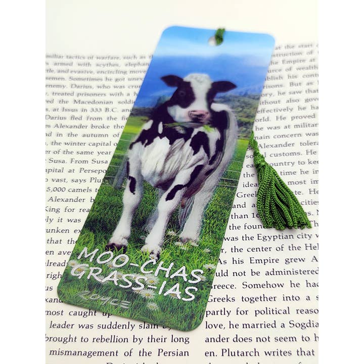 Artgame Ltd. - Wholesale Bookmark - 3D Royce Gift Bookmarks - Daisy - "Moo-Chas Grass-Ias"