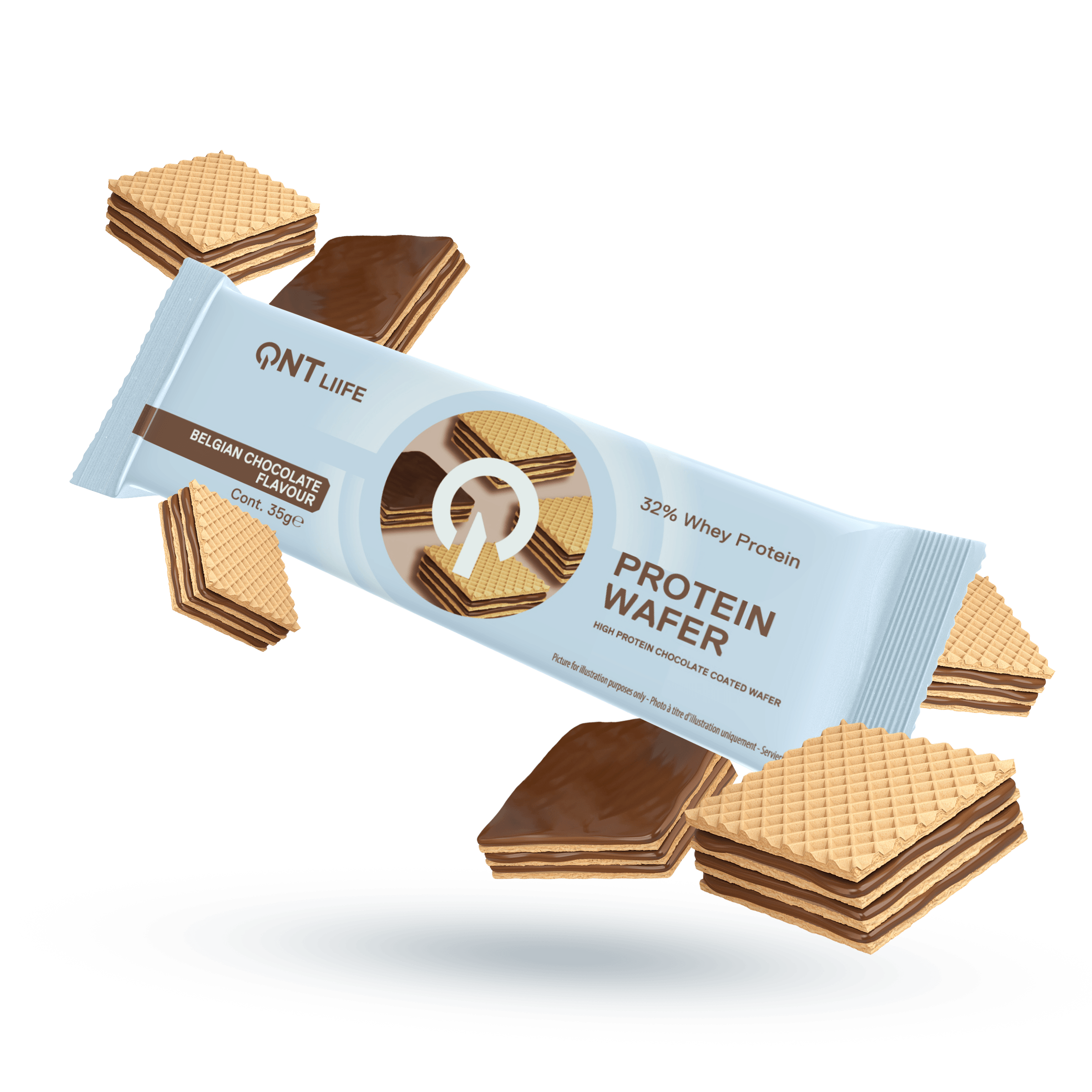 Gudis - Wholesale Snack Bar - Wafer Protein Bar - Belgian Chocolate 35g1