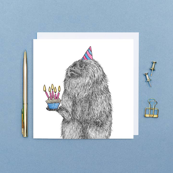 Monkey Cards // Cute Monkey Birthday Cards // Eco-friendly for wholesale by Wild Lines
