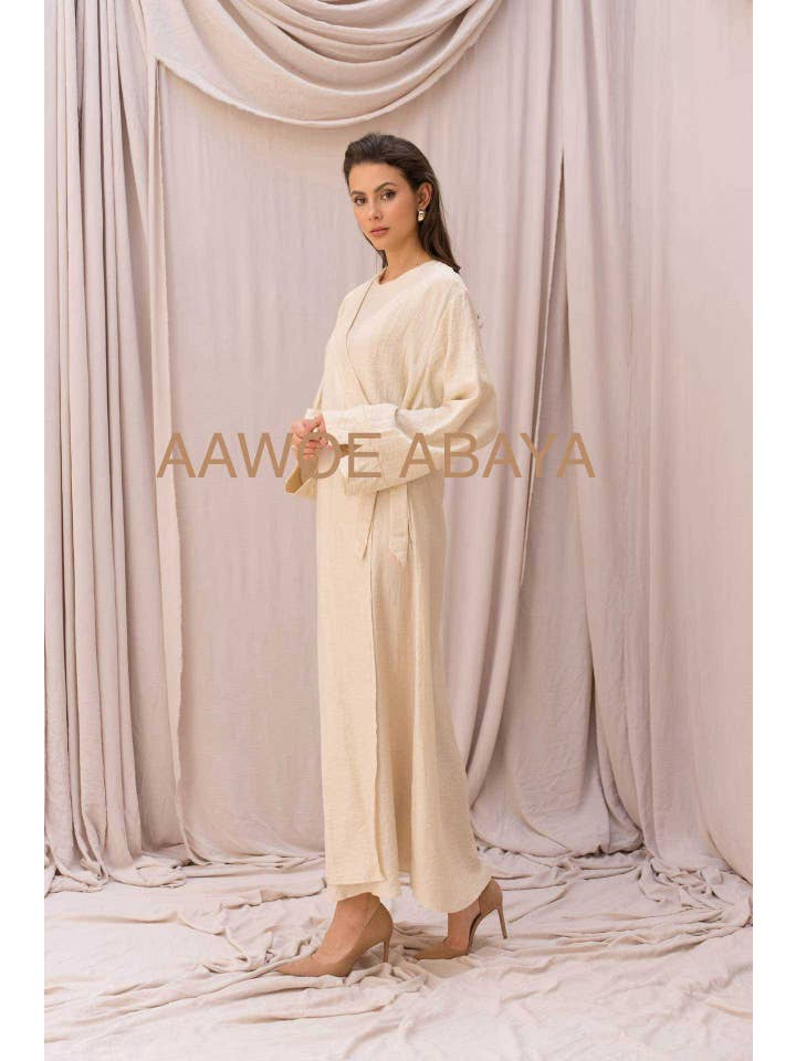 Aawoe Abaya – wholesale Kaftan - Dam – Elegant Abaya Klänning - 2421-ROB