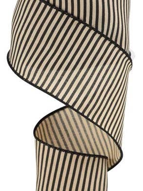 2.5"X10YD VANDRETTE TYNDE STRIBER PÅ PG BEIGE BRUN/SORT (AW) for engroshandel hos Waterman's Loft Inc.