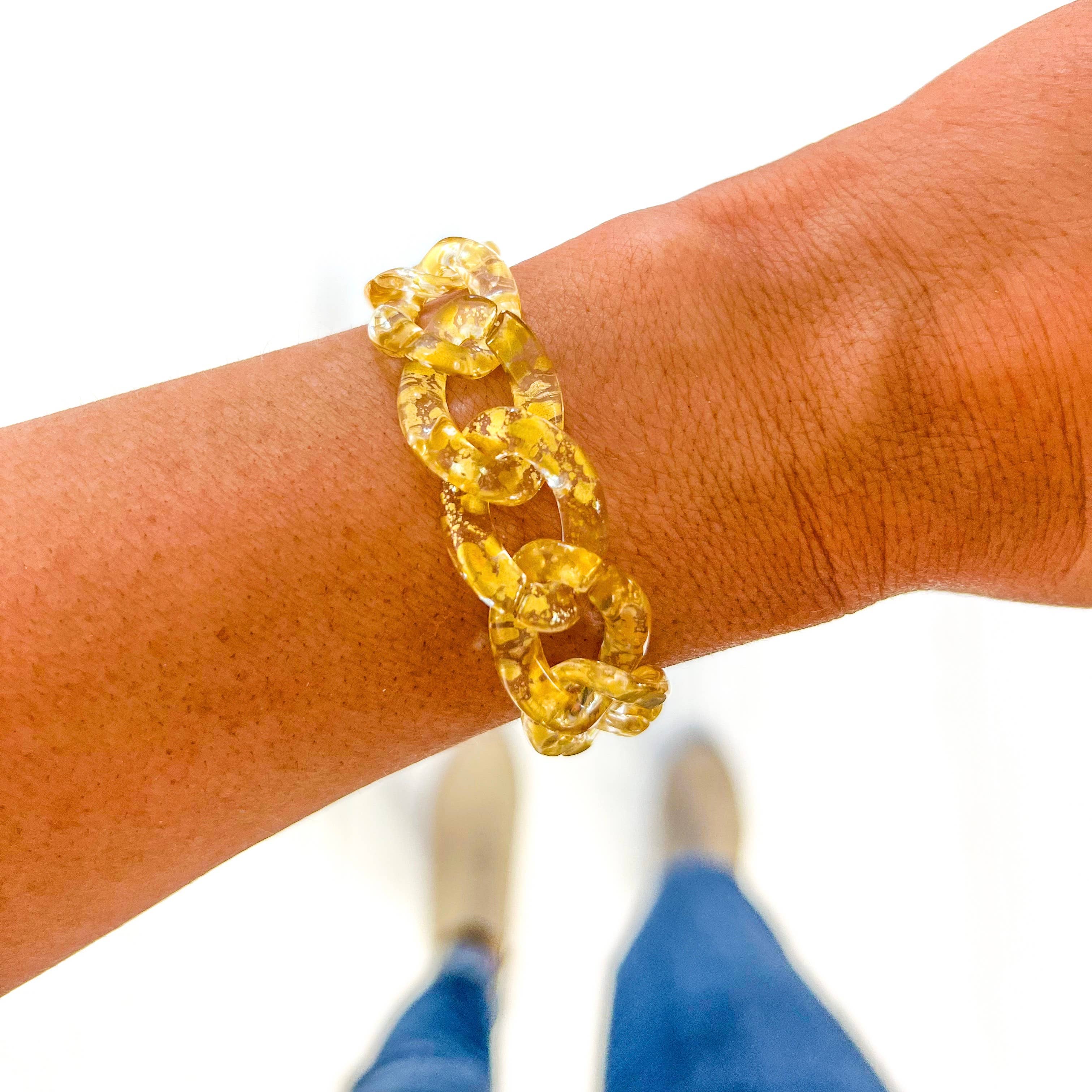 Savvy Bling - Wholesale Link & Chain Bracelet - All Chunky Acrylic Chain Link Bracelet49