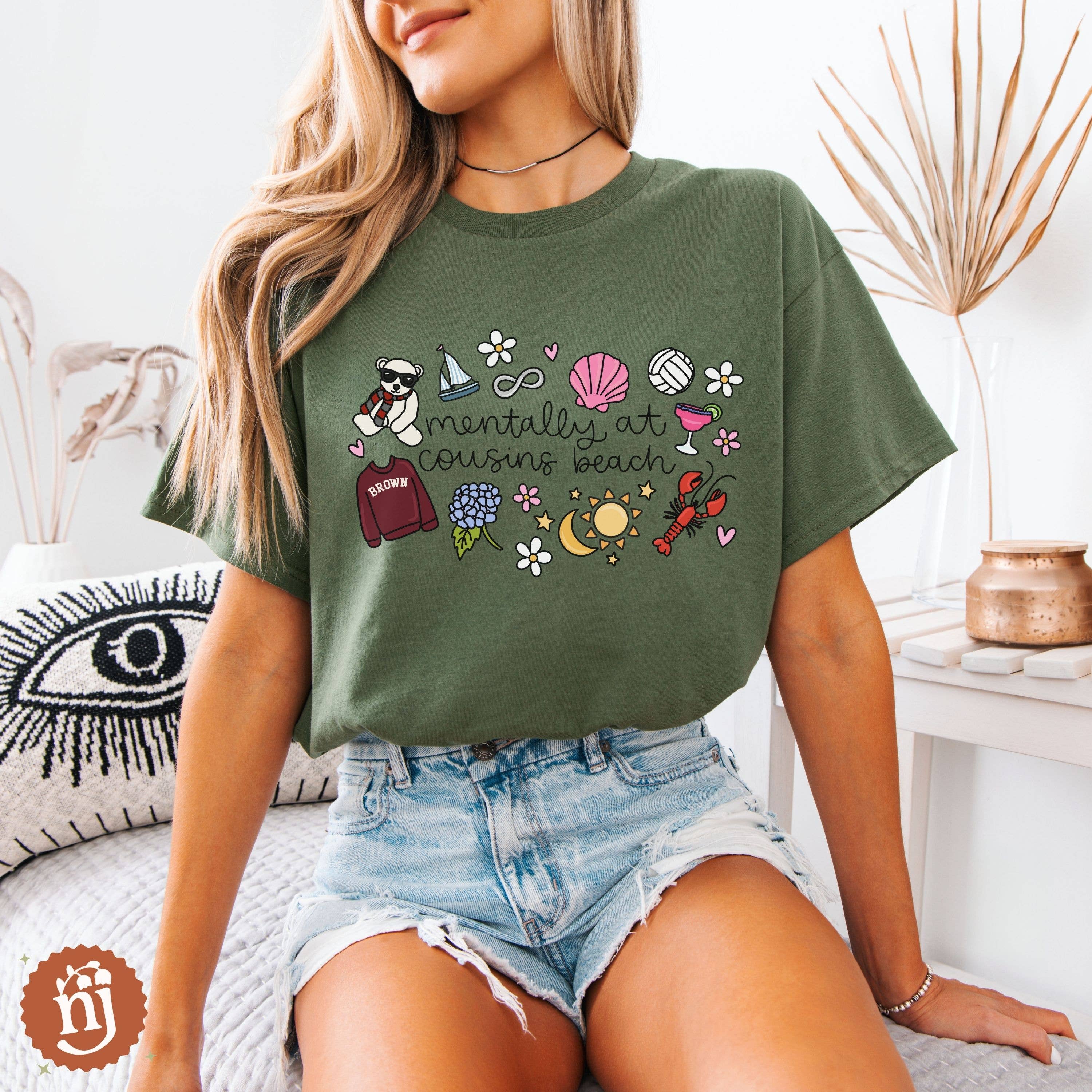 Nearly June Design Co - Wholesale T-Shirt (Graphic) - Unisex - TSITP Mentally at Cousins Beach T-Shirt11