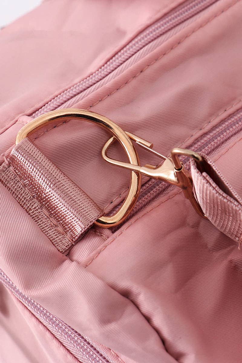 Aspen Rain Boutique - Wholesale Weekender Bag - Women's - Pink gym bag (bag only)5