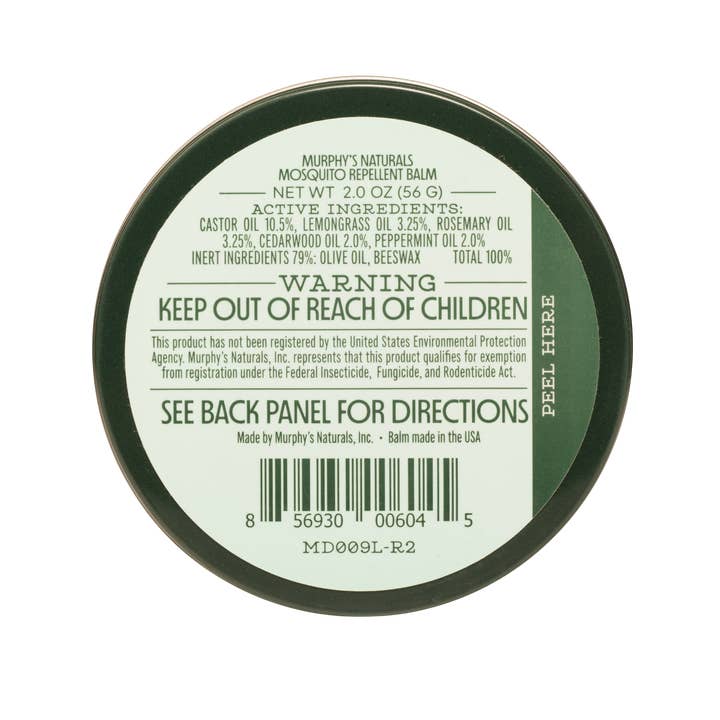 Murphy's Naturals - Wholesale Insect Repellent - Mosquito Repellent Balm Tins (2oz) - Display of 127
