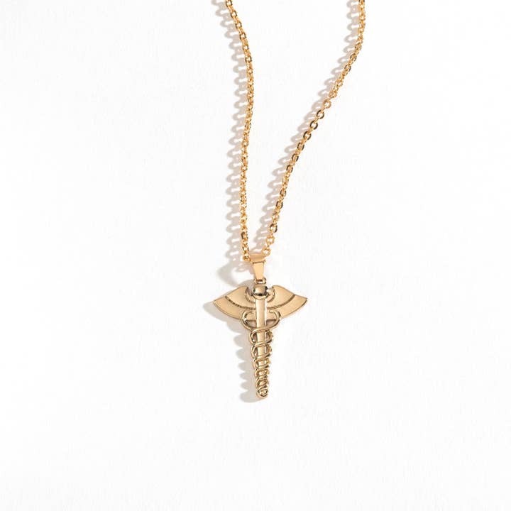 Gold Sale - Nurse Pendant Necklace for wholesale on Faire