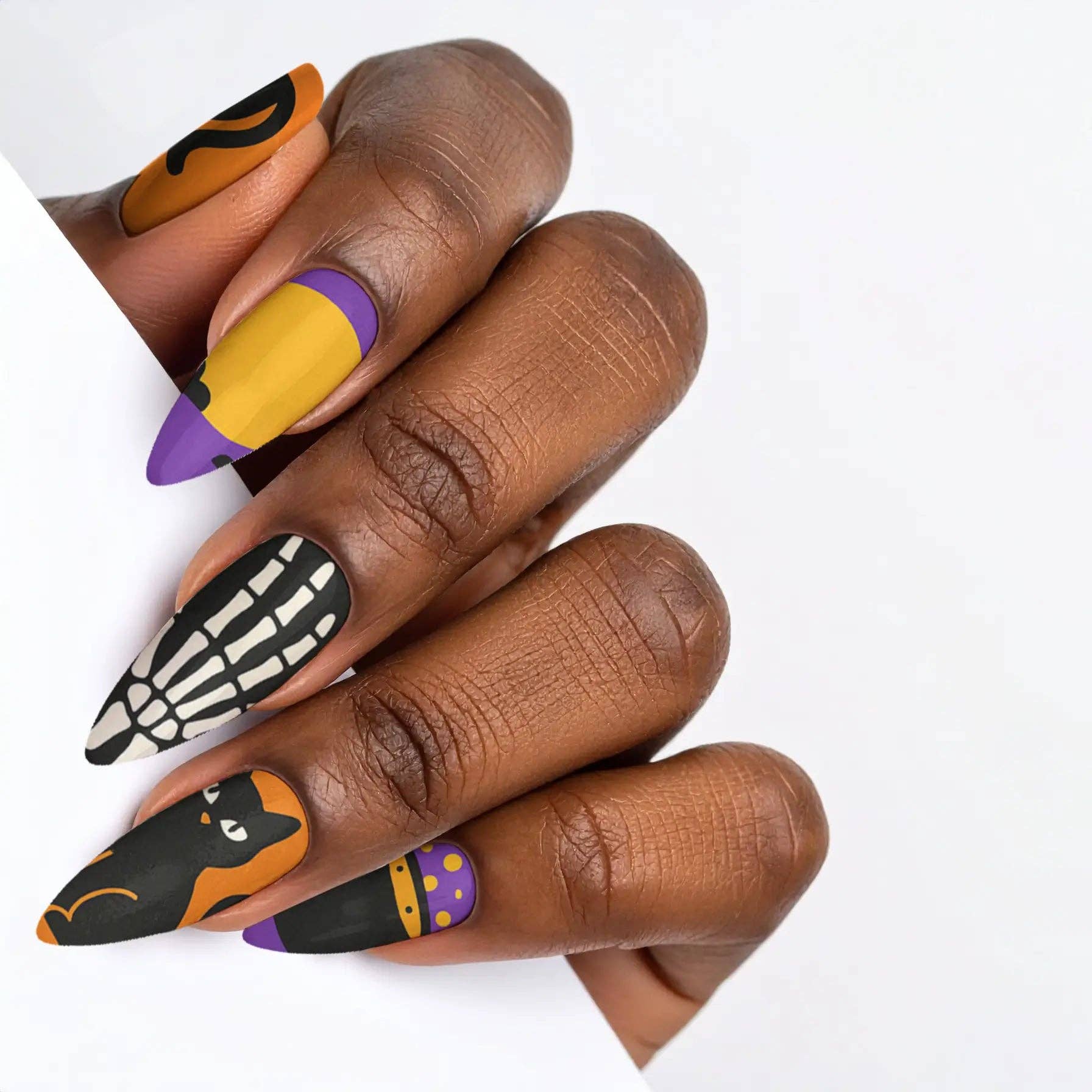 FYNE BODY - Wholesale Press-on/fake nails - Eclipse Enchantment Black Halloween Press-On Nails50