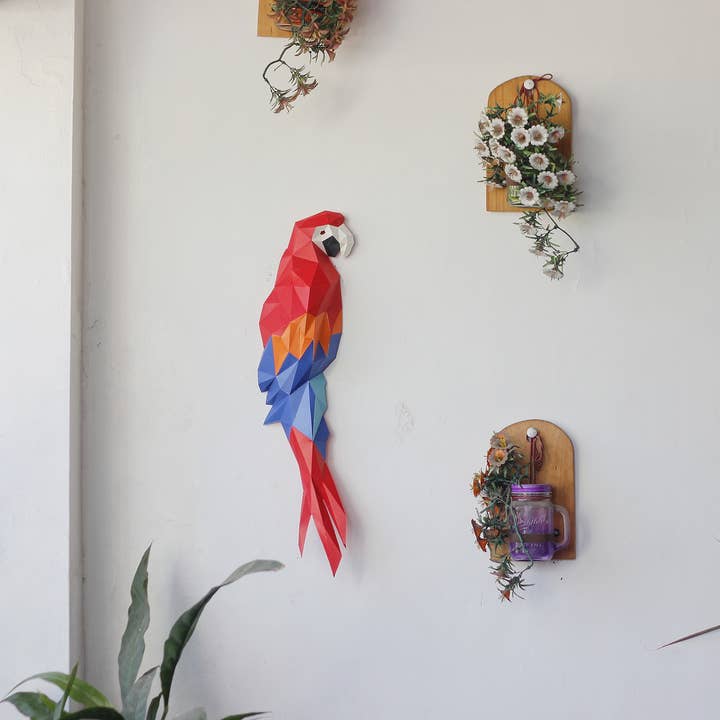Macaw 3D PaperCraft Origami Wall Art and other Purchase Wholesale macaw. Free Returns & Net 60 Terms on Faire trending on Faire.