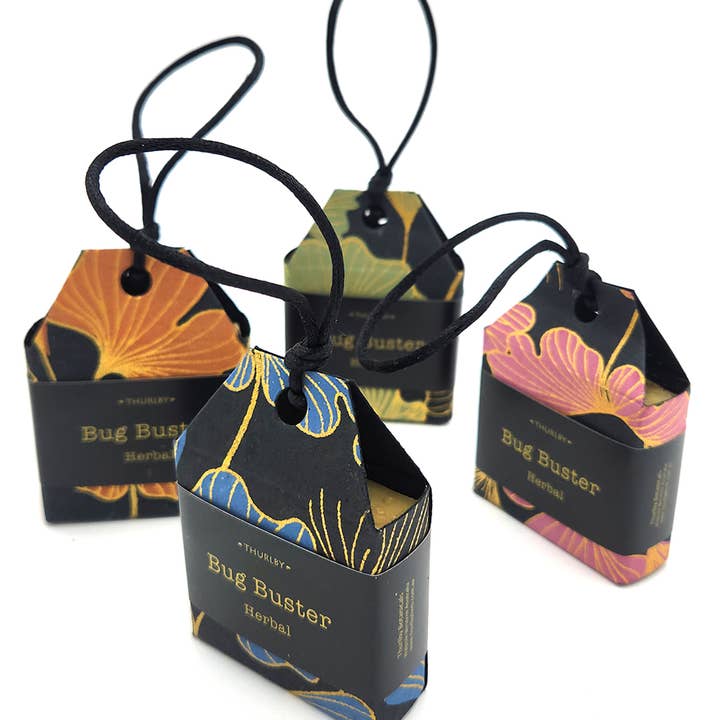 Thurlby Handmade Aromatic Homewares - Wholesale Retailer display – Home & Living - Ginkgo Herbal Bug Buster – Assorted Colors Display Box3