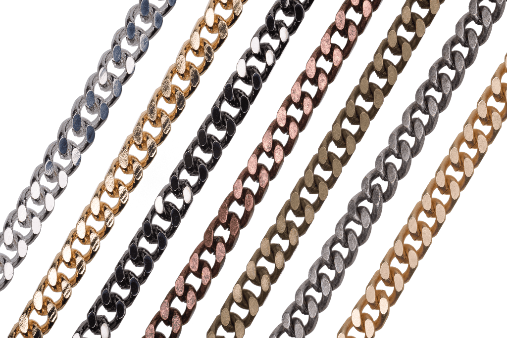 Continental Beads - Wholesale Craft Supplies - 4mm x 5.65mm Curb Chain Sold by The Foot - CH-8791