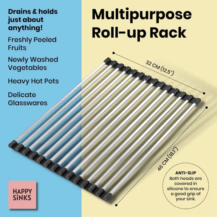 HAPPY SiNKS - Wholesale Dish Drying Mat/Rack - Drying Rack - Steel5