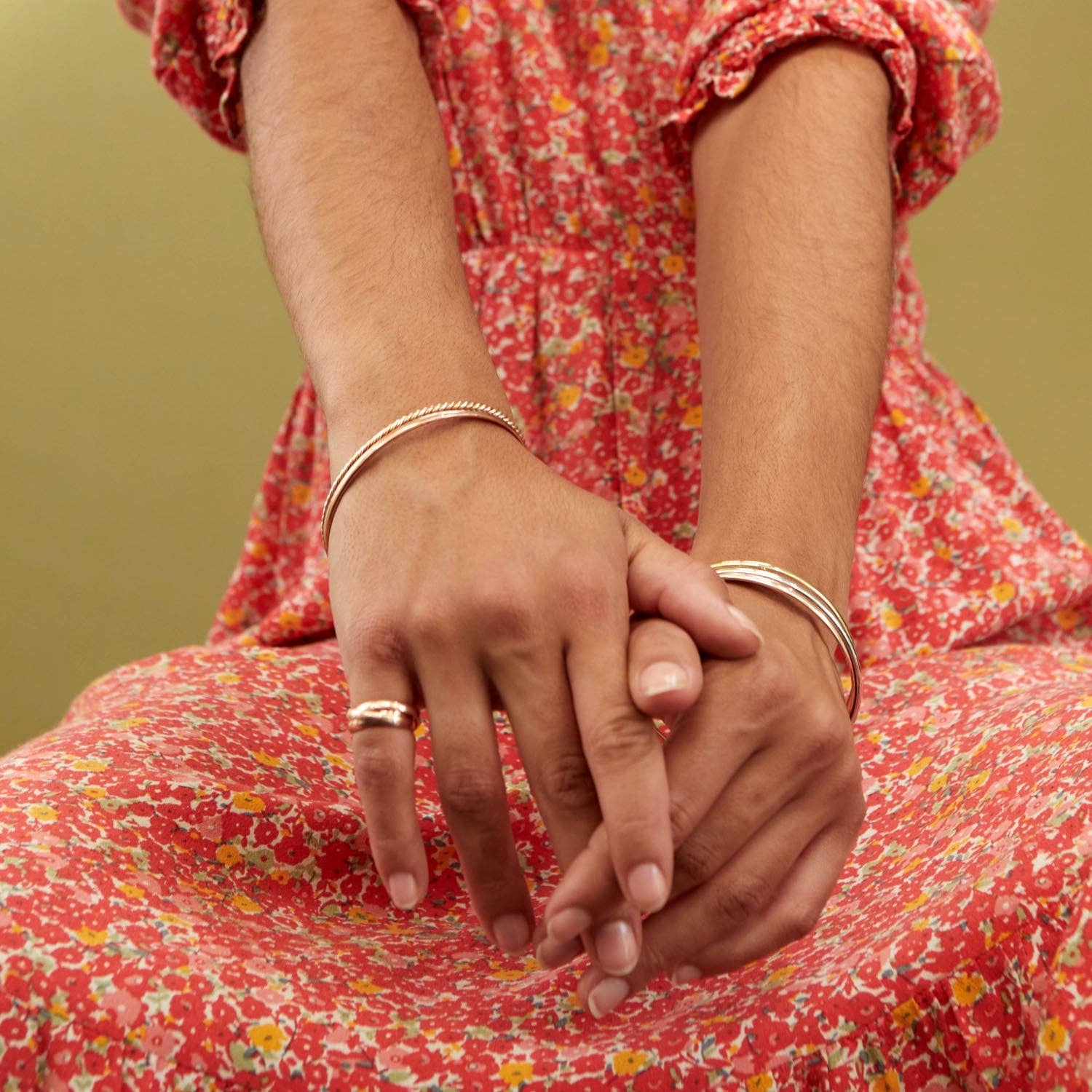 Auree Jewellery – wholesale Bangle bracelet – Brompton 9ct Rose Gold Bangle2