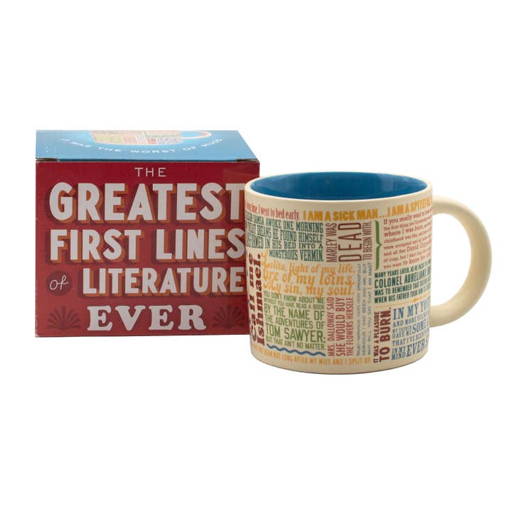 First Lines of Literature Coffee Mug for wholesale by Unemployed Philosophers Guild
