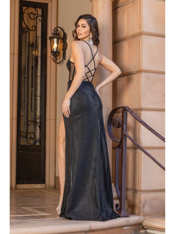 Dancing Queen Dress – Vestido comprido - Mulher por atacado – Vestido de Festa com Racha Alta #21