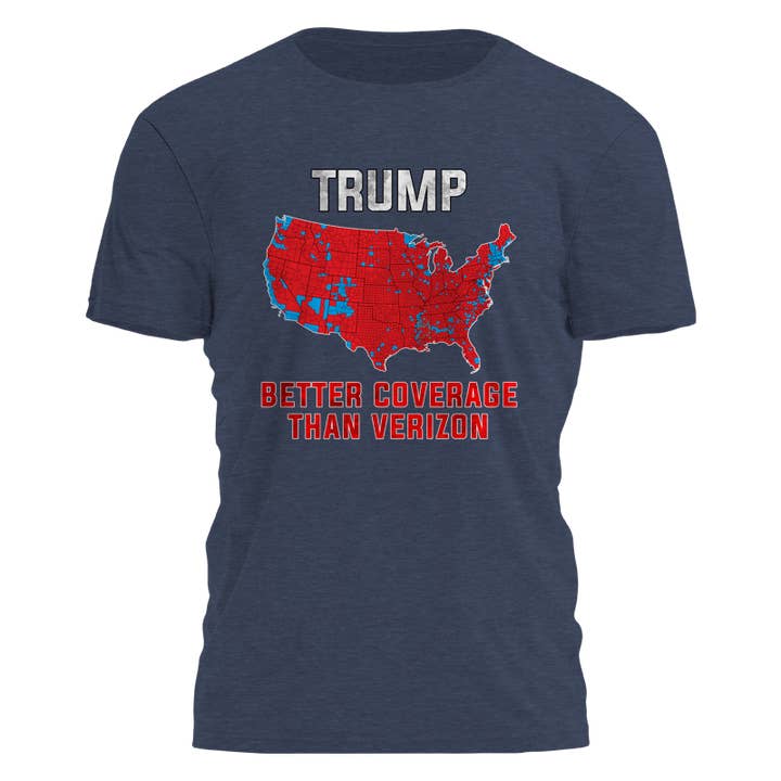 Trump - Better Coverage Than Verizon Tee - 3192 for wholesale by I Love My Freedom