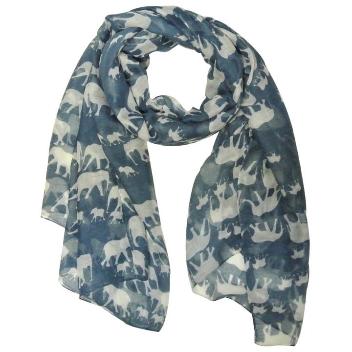 Wrapables.com - Wholesale Scarf - Women's - Wrapables Elephant Print Scarf Wrap