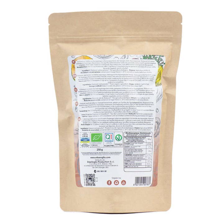 Erbavoglio – wholesale Protein/superfood powder – Organic Shatavari powder