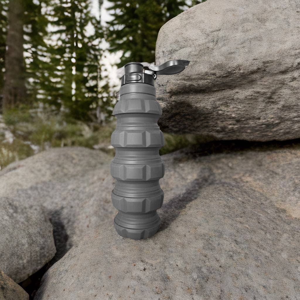 CALIBER GOURMET / CAMPCO - Wholesale Water Bottle - Silicone Grenade Collapsible Bottle3