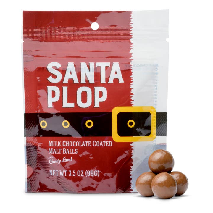 Genesee Candy Land - Wholesale Chocolate-covered sweets - Santa Plop (chocolate covered malt balls)1