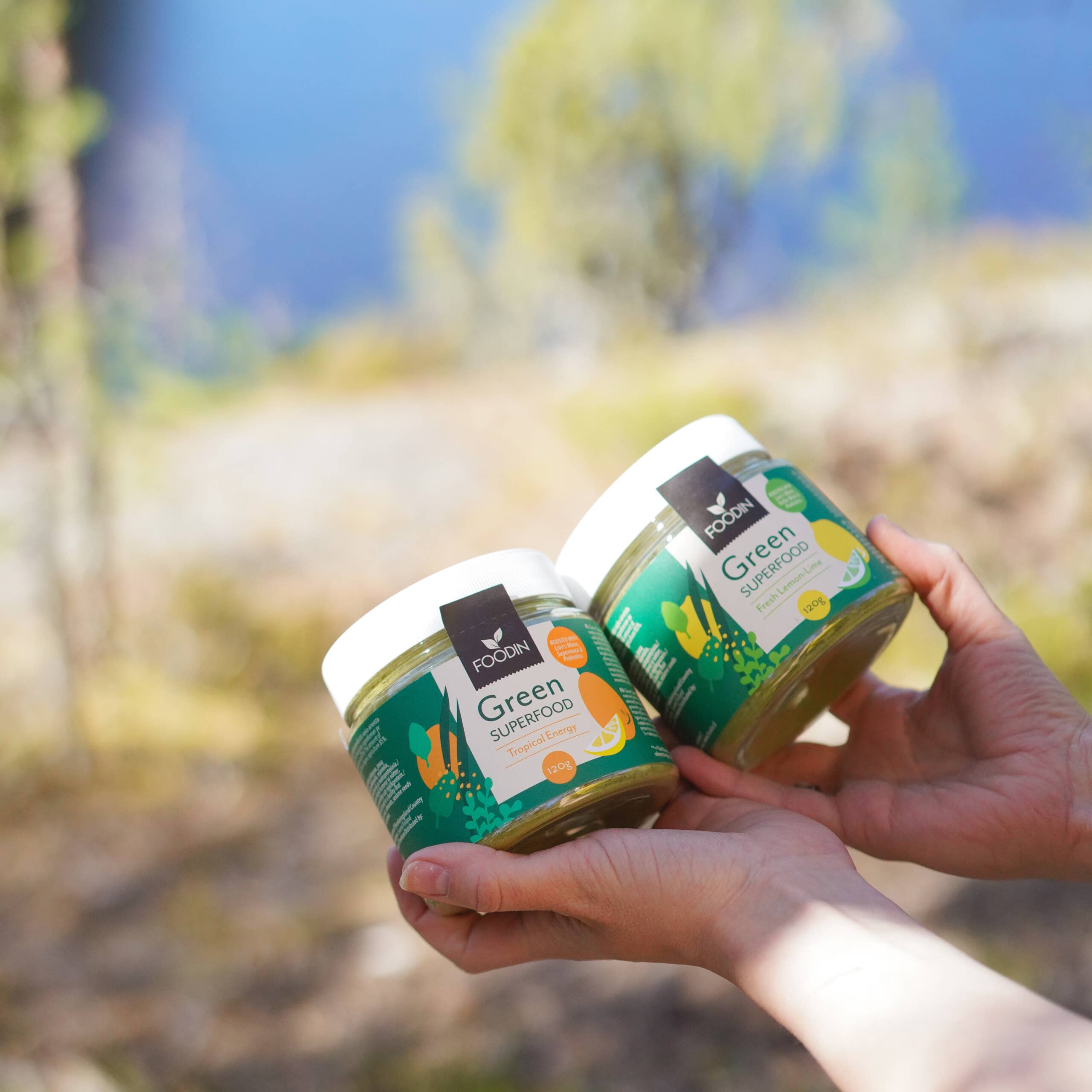 Foodin - Vente Poudres protéinées/superaliments - Green Superfood Citron-Lime frais 120g1