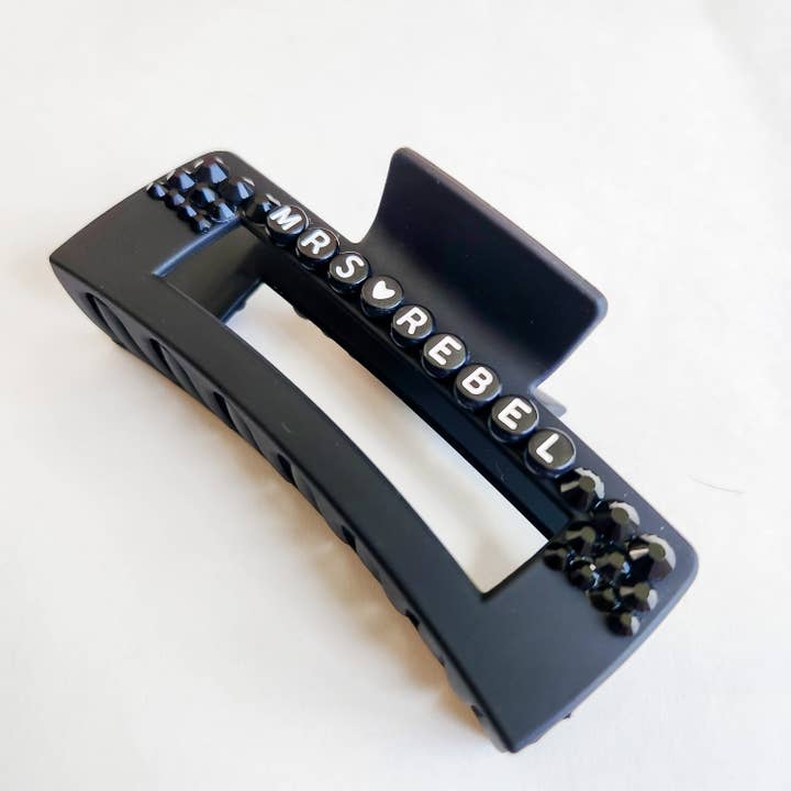 Personlig fru Hårklämma Svart för wholesale av Lovesick Rebel