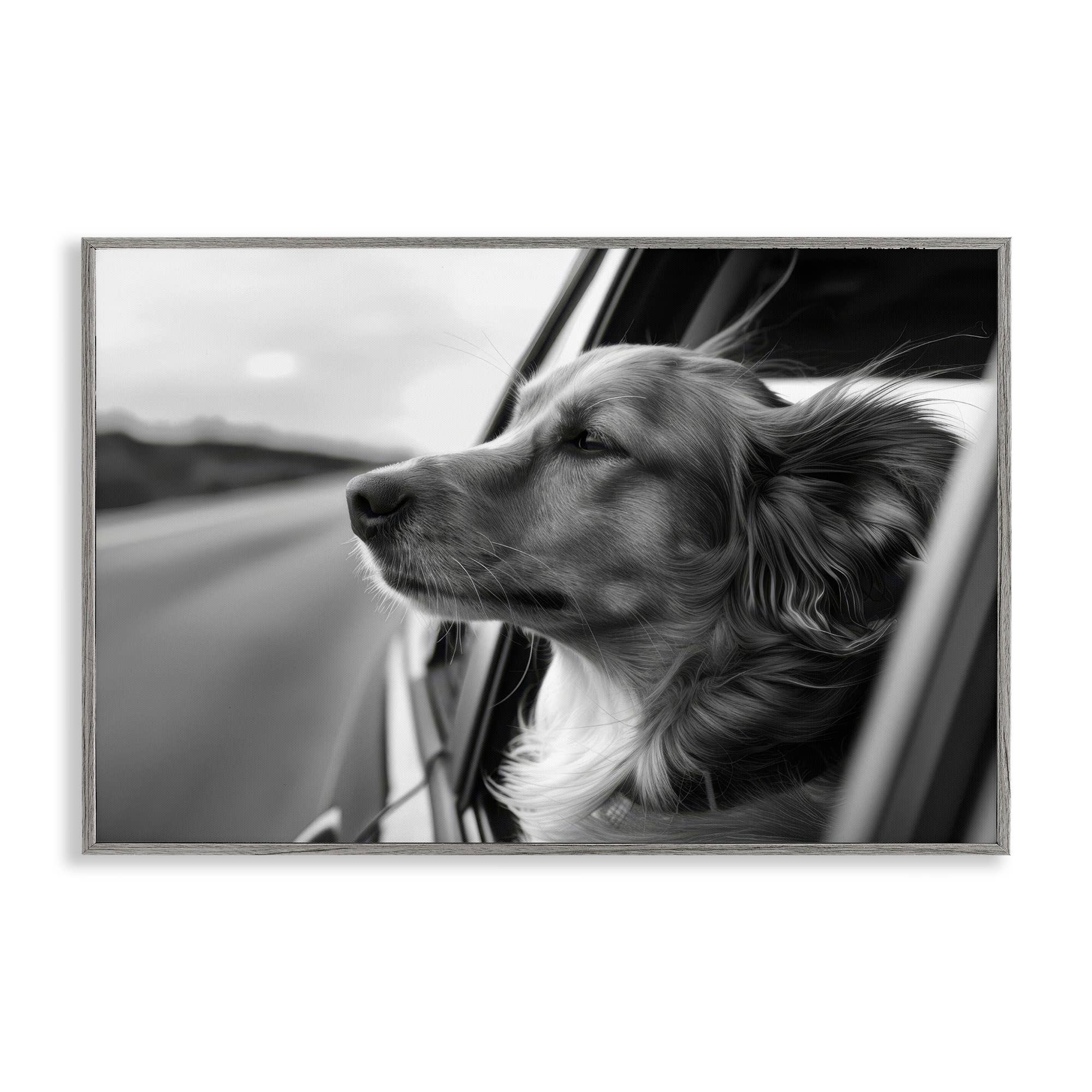 Stupell Industries - Wholesale Wall Sign - Dog Out Car Window - Framed Wall Art20