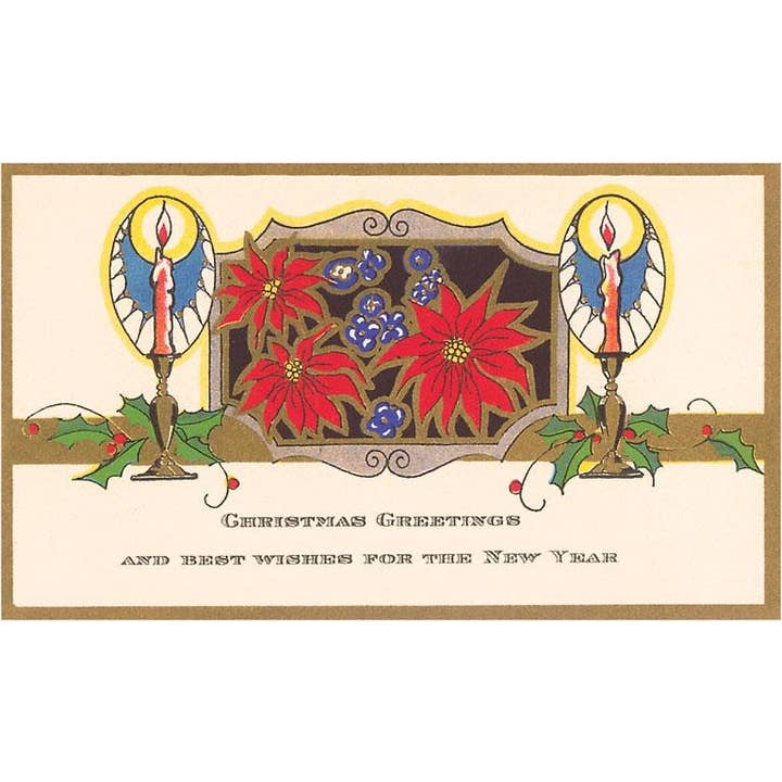 Magnete MC-215 Stelle di Natale con Candele per la vendita all'ingrosso da parte di Found Image Press