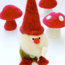 Woolly Gnome & Mushroom booklet for wholesale by Marie Mayhew Designs