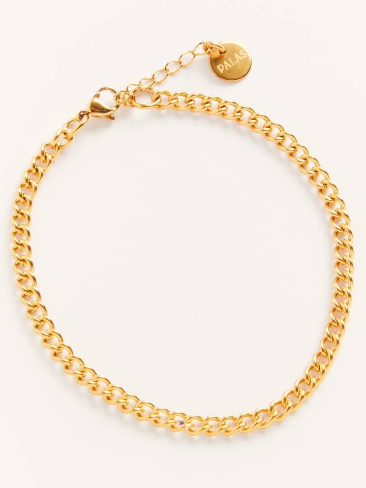 Romy Armbånd - gylden kæde armbånd for engroshandel hos Palas