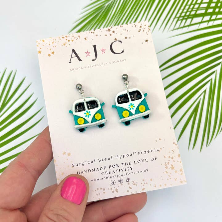 Minty Green Camper Vans for wholesale by Annica’s Jewellery Co
