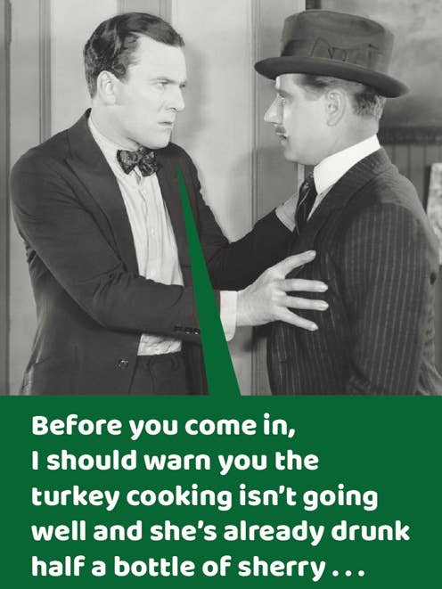 Funny Christmas card - Half a bottle of sherry for wholesale by Comedy Card Company