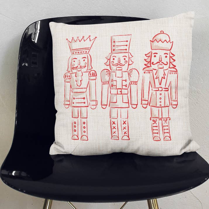 Coussin de Noël Casse-Noisette pour la vente par Quotable Life