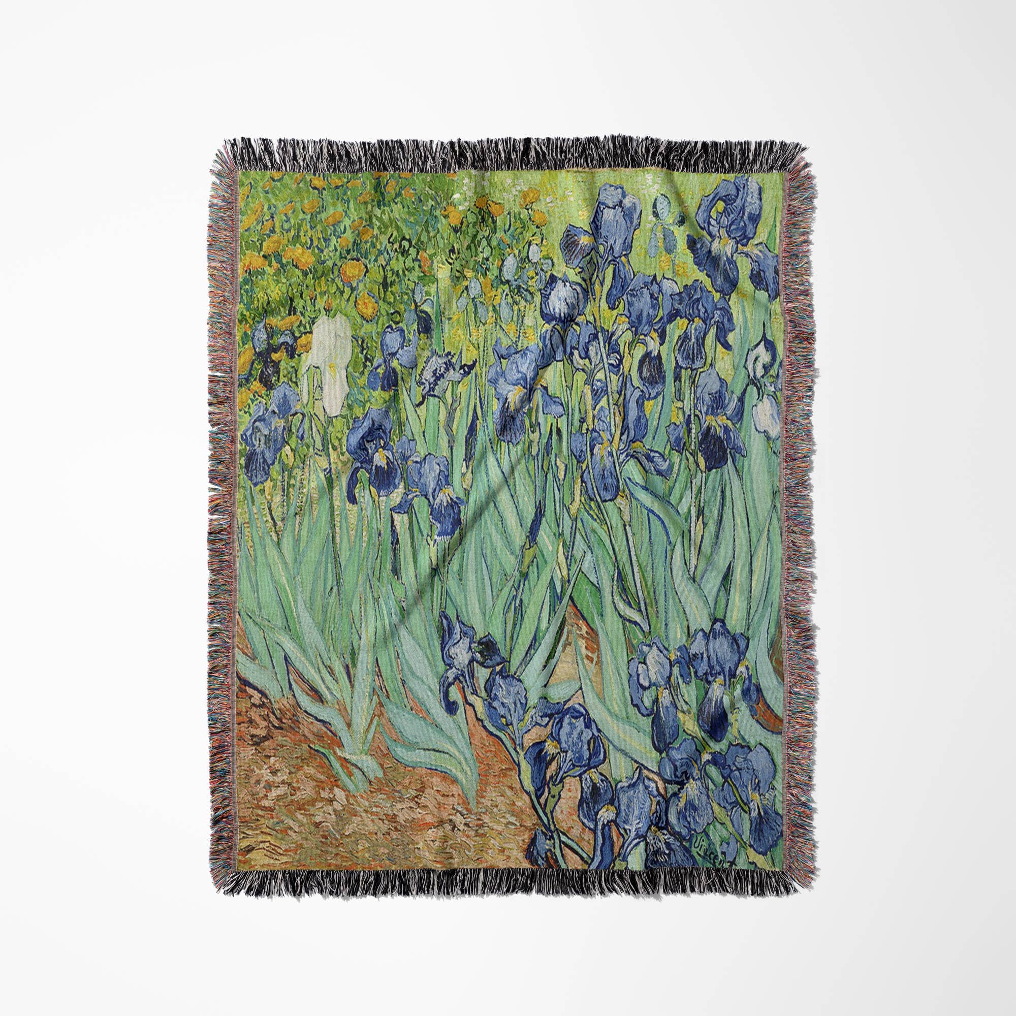 3dRose - Wholesale Throw Blanket - 3dRose, Van Gogh Painting Irises II Painting, Blanket0