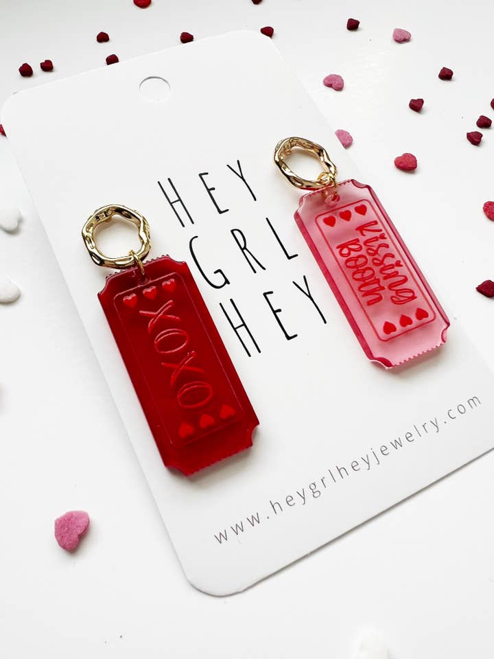 The Pucker Up Earrings for wholesale by Hey Grl Hey Jewelry