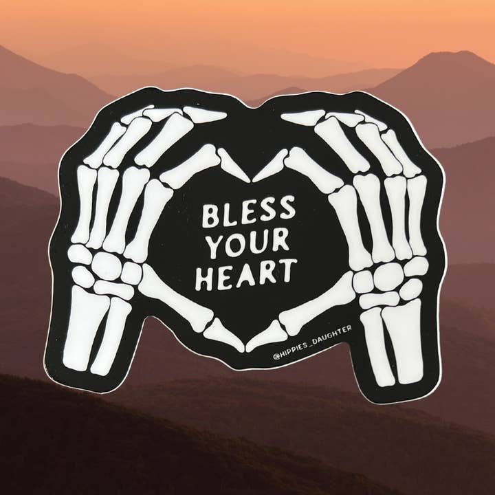 Bless your heart // sticker for wholesale by Hippie’s Daughter