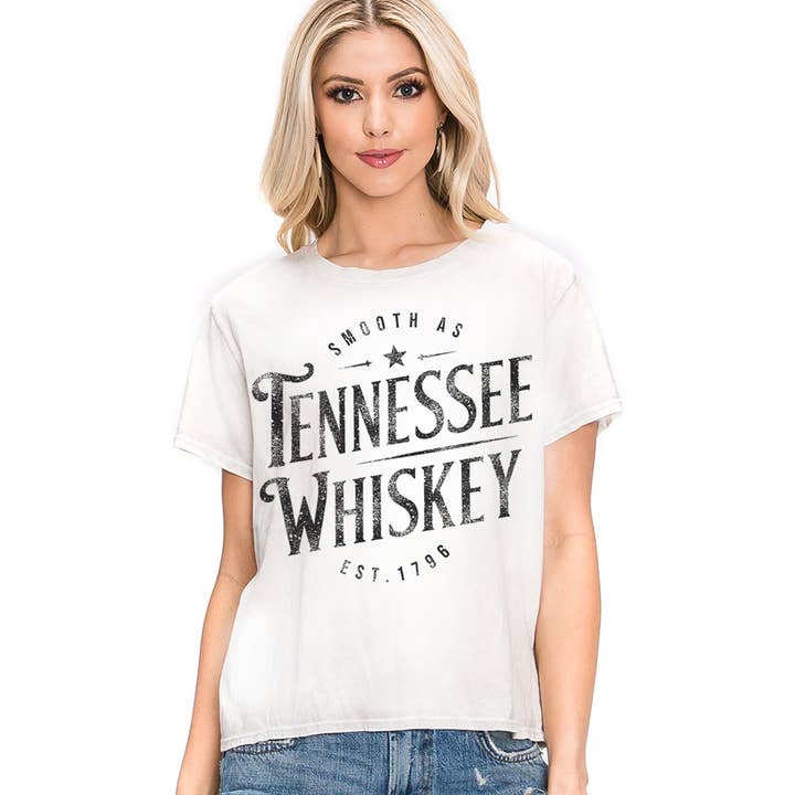 HRTandLUV - Vente T-shirt sérigraphié – femme - HAUT À IMPRIMÉ MINÉRAL TENNESSEE WHISKEY6