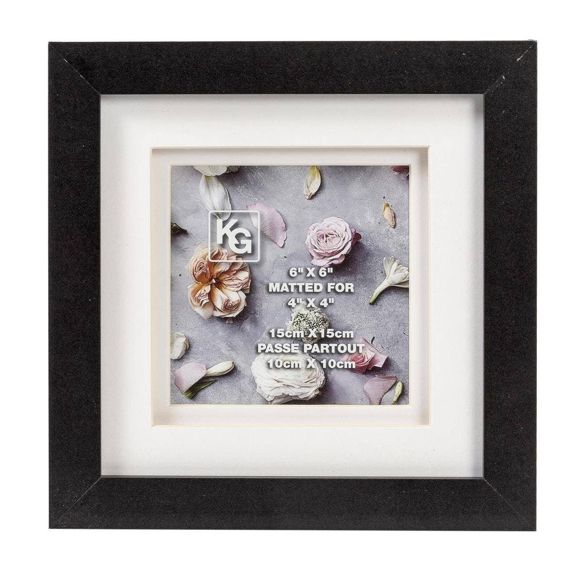 Kiera Grace - Vente Cadres photos - Cadre à documents Kiera Grace Morgan, double tapis, 6 x 6 x 4 pouces1