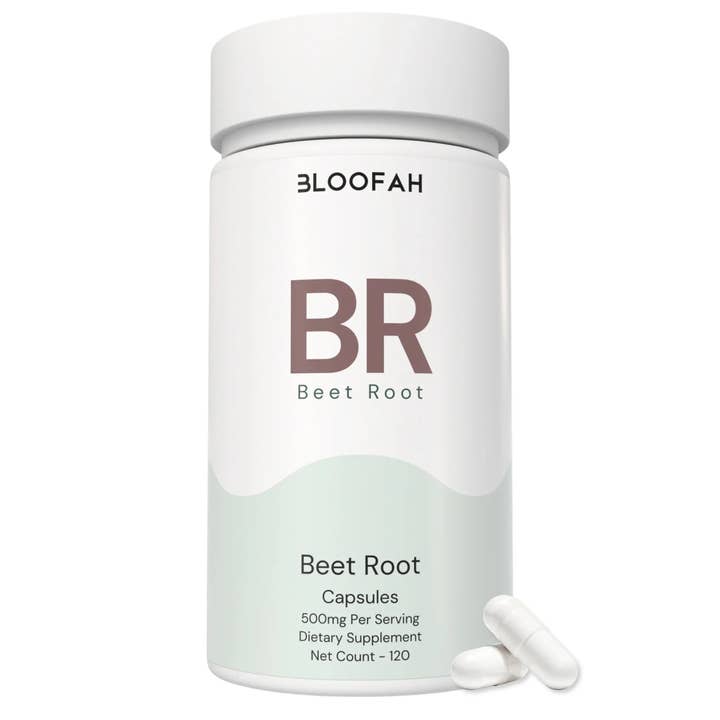 Bloofah BR Capsules de Racine de Betterave 500mg | Soutien Énergétique et Endurance (120 Capsules) pour la vente par Bloofah