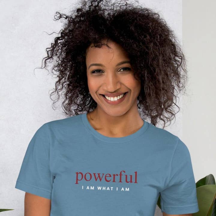 Powerful Adult Unisex T-Shirt for wholesale by I Am What I Am Shop