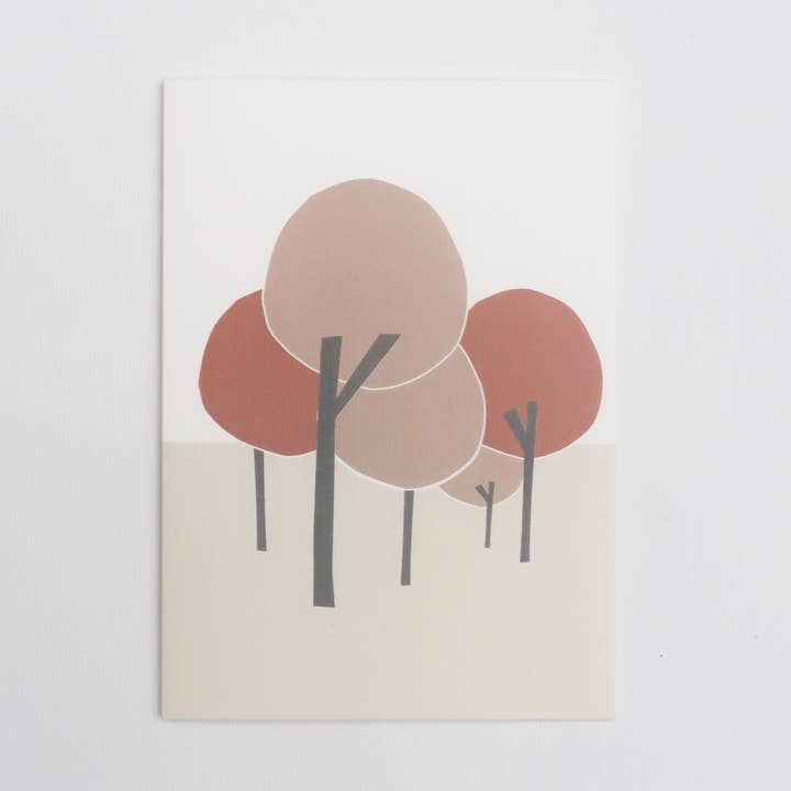 Autumn Trees Greetings Card for wholesale by Elly Vvaller