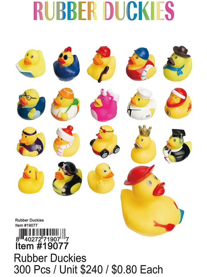 Canards en caoutchouc 300 pièces. pour la vente par Puka Creations