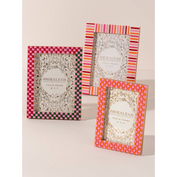 Shiraleah - Wholesale Picture Frame - VIVA 4" X 6" CHECK PICTURE FRAME