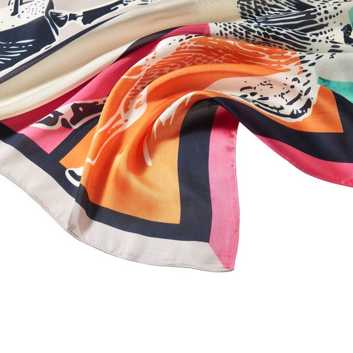 ALBERTO CABALE - Wholesale Scarf - Women's - Triumph Cléo Small Silk Square4