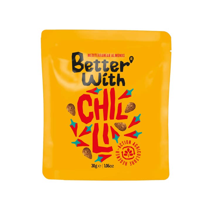 Better With Almonds - Wholesale Nuts - Amêndoas Melhor Com Chili - 30g