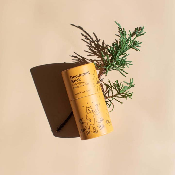 Meow Meow Tweet - Wholesale Deodorant - Unisex - Cedar Spruce Baking Soda Free Deodorant Stick
