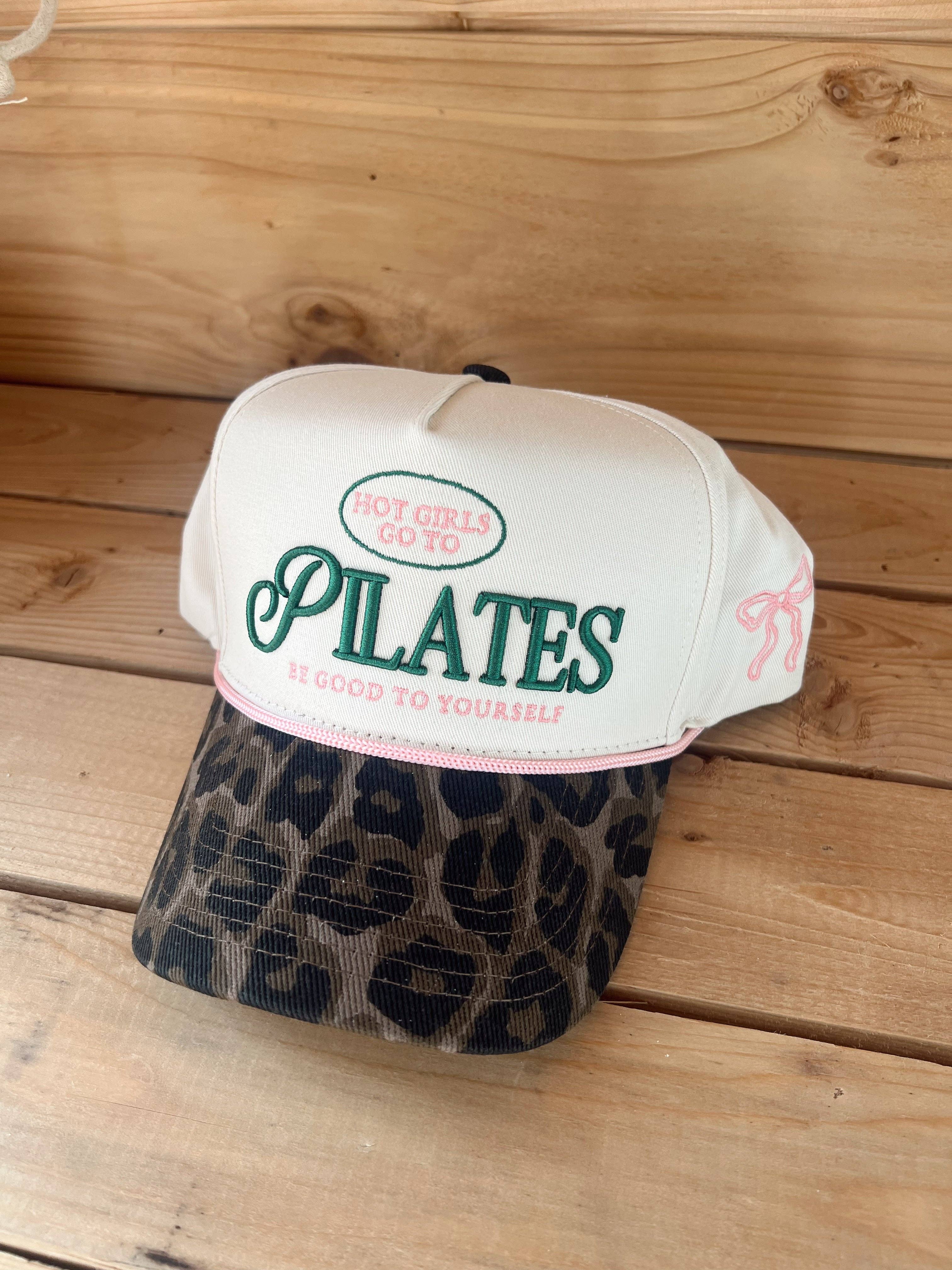 KENZKUSTOMZ - Wholesale Trucker Hat - Women's - Hot Girls go to Pilates - Leopard Vintage Hat4
