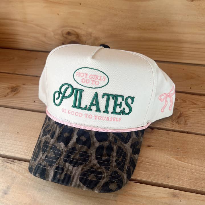 KENZKUSTOMZ - Wholesale Trucker Hat - Women's - Hot Girls go to Pilates - Leopard Vintage Hat4