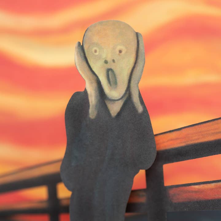 Today is Art Day – wholesale Everyday greeting card – Scream - Munch - Pop-Up Card