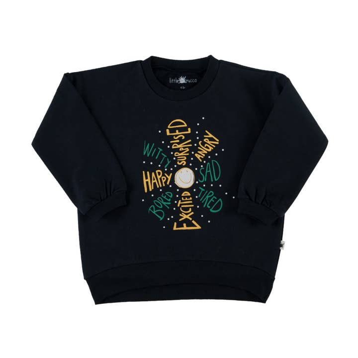 "Grow" Organic Cotton Sweatshirt - Anthracite for wholesale by Little Yucca